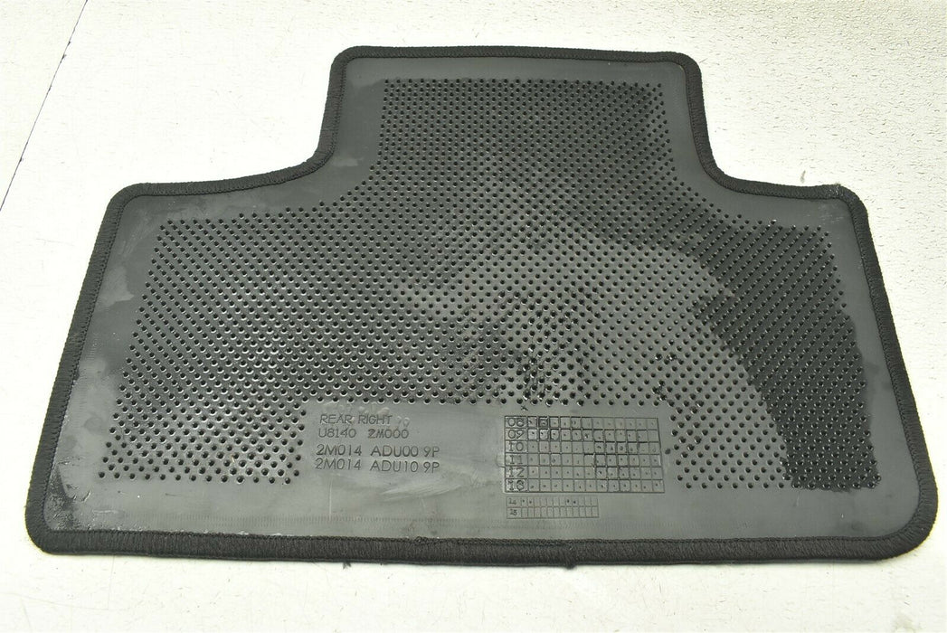 2013-2016 Hyundai Genesis Coupe Rear Right Floor Mat Single RH 13-16