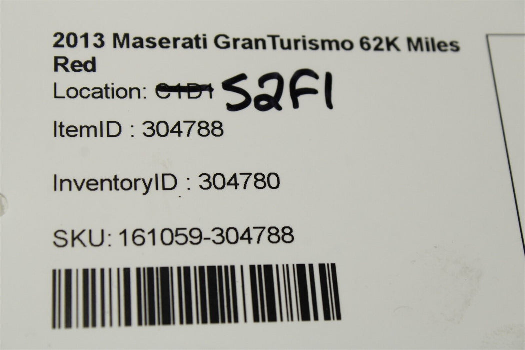 2013 Maserati GranTurismo S Heater Actuator 08-13