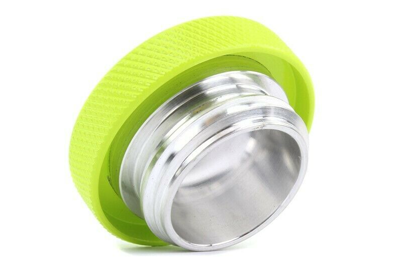 Perrin Performance Neon Yellow Oil Fill Cap Round Style for WRX STI and FRS BRZ