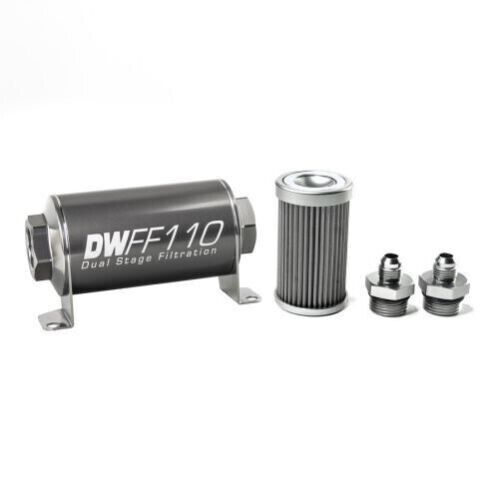 DeatschWerks 8-03-110-040K-6 Fuel Filter Inline Mount 40 Microns