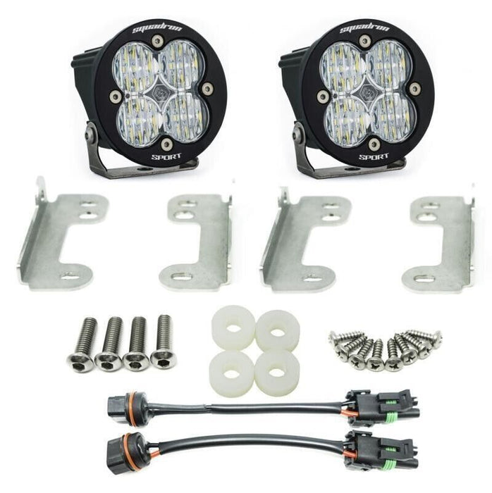 Baja Designs 447070 Squadron R Sport Fog Pocket Kit Fits 2018 Wrangler JL Sahara