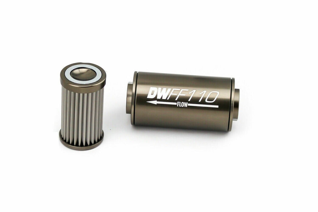 Deatschwerks 8-03-110-100K Stainless Steel Universal Inline Fuel Filter Kit