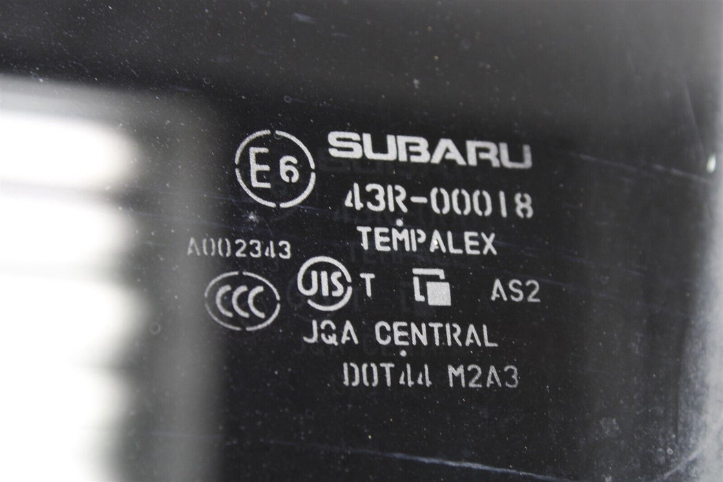 2008-2014 Subaru WRX STI Rear Left Door Glass LH Side 08-14