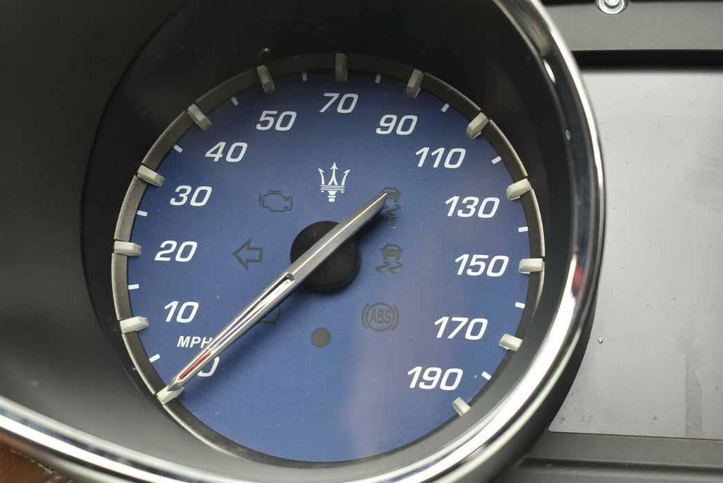 2016 Maserati Qauttroporte S Q4 Instrument Cluster Speedometer 670034278 Gauge