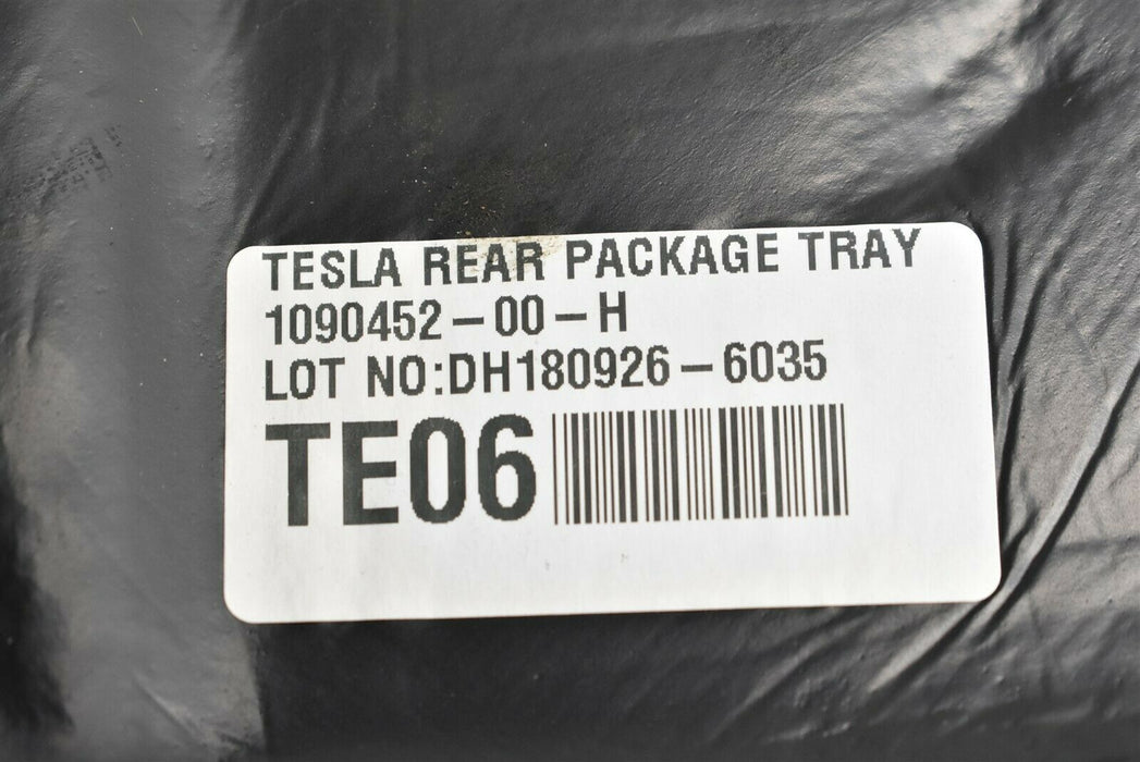 2017-2019 Tesla Model 3 Rear Deck Shelf Package Tray Cover 109045200H OEM 17-19