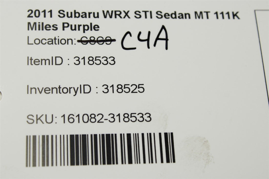 2008-2014 Subaru WRX STI Front Suspension Subframe Crossmember 08-14