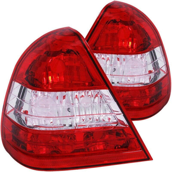 Anzo Tail Lights Lamp Red/Clear Fits 1994-2000 Mercedes Benz C Class W202