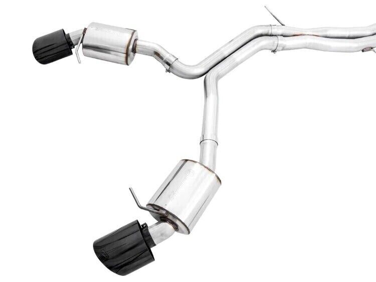 AWE Touring Edition Non Resonated Exhaust RS Style Black Tips for Audi B9.5 RS5