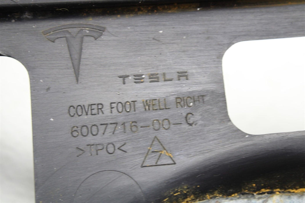 2012-2019 Tesla Model S Front Right Footwell Cover Trim 6007716-00-C 12-19