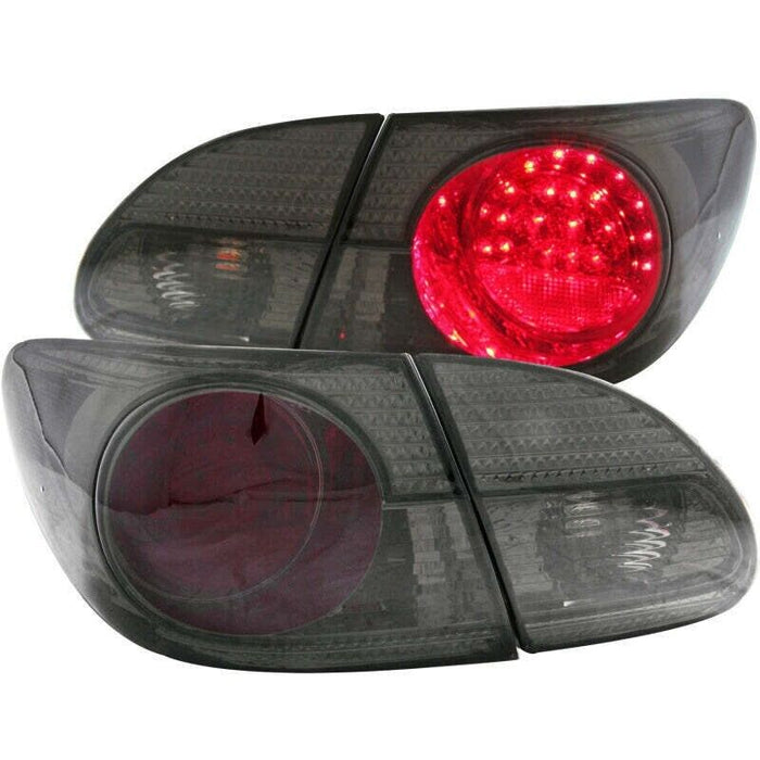 Anzo LED Tail Lights Lamp Assembly Fits 2003-2008 Toyota Corolla
