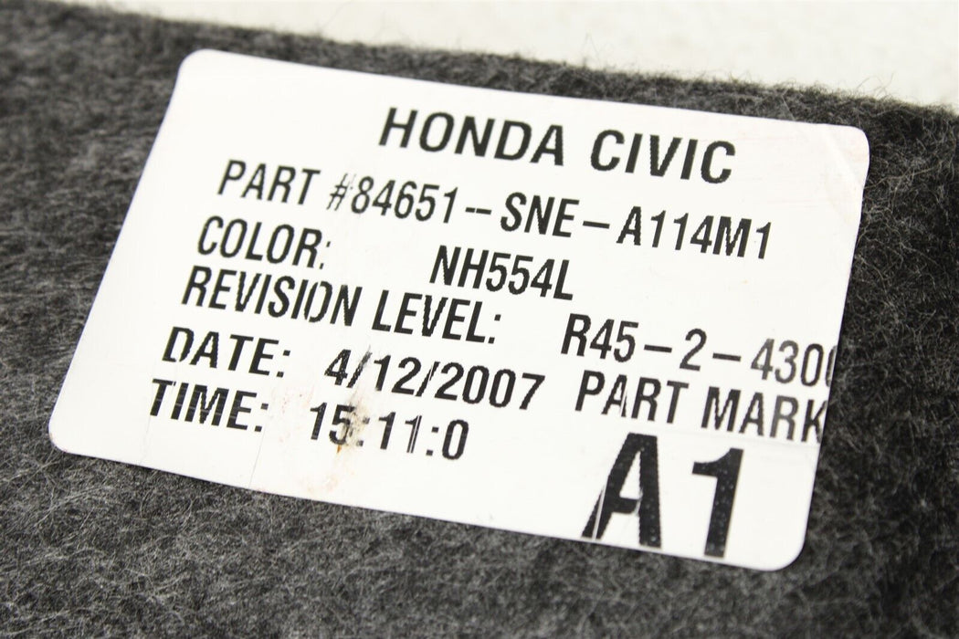 2007 Honda Civic SI Sedan Driver Rear Left Trunk Trim Cover Assembly OEM 06-11