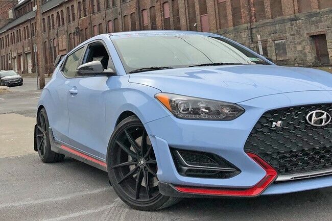 Rally Armor Red UR Mud Flap w/ White Logo for 2019 Hyundai Veloster N