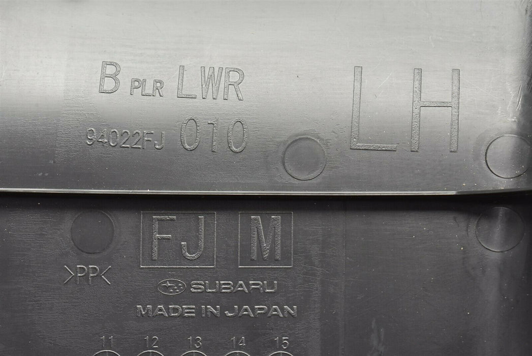 15-19 Subaru WRX B Pillar Trim Panel Left LH Driver Side Cover 2015-2019