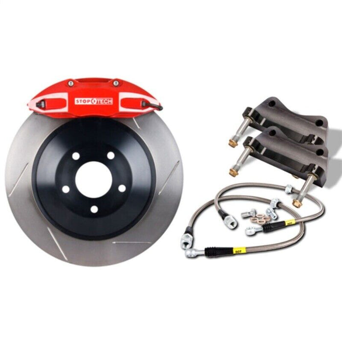 StopTech Front BBK w/ Red ST-41 Caliper Slotted 328X25 1pc Rotor for 15-19 A3