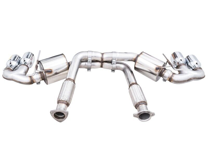AWE 3015-42151 Tuning for 2020 Chevrolet Corvette C8 Touring Exhaust-Quad Silver