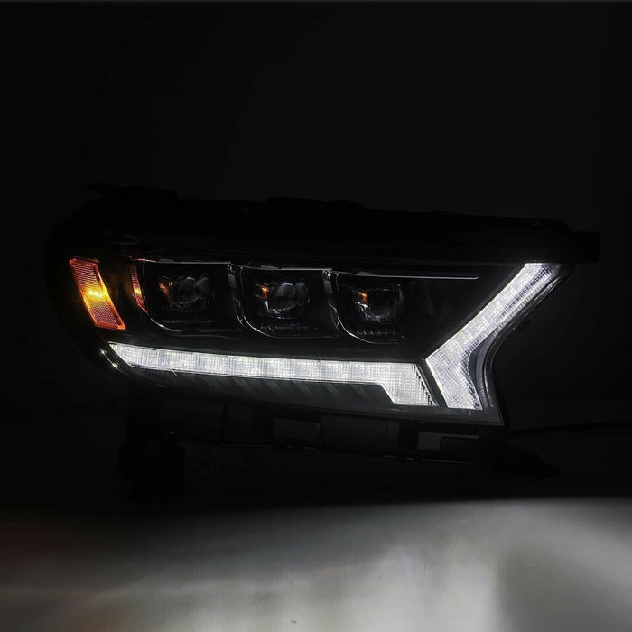 AlphaRex Alpha-Black NOVA LED Projector Headlights for 2019-2022 Ford Ranger