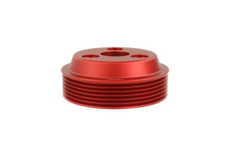 Perrin Lightweight Water Pump Pulley Red for 2015-2022 Subaru WRX