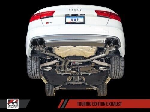 AWE Touring Exhaust Polished Silver 3415-42010 for Audi C7/C7.5 S6 4.0T