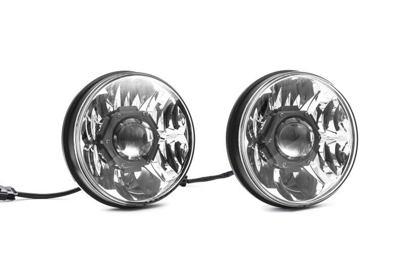 KC HiLiTES 42341 Pair of Gravity LED PRO 7" Headlights For 07-18 Jeep Wrangler