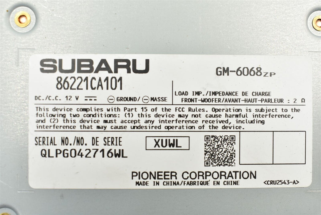 2013-2019 Subaru BRZ Radio Audio Amplifier 86221CA100 OEM FRS BRZ 13-19