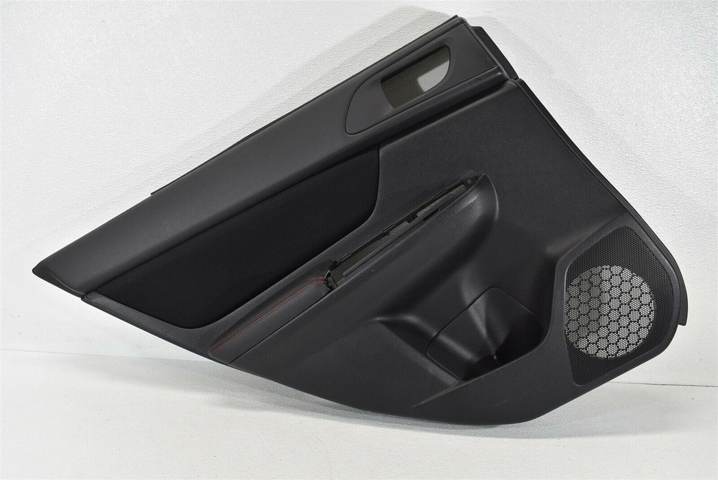 2015-2017 Subaru WRX Door Panel Trim Cover Rear Left Driver LH OEM 15-17