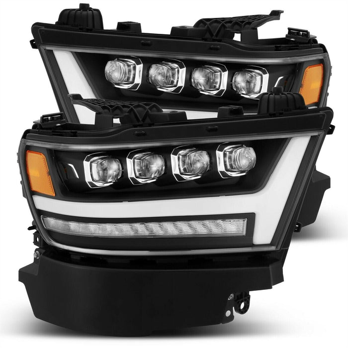 AlphaRex Black NOVA LED Headlights for 2019-2020 Ram 1500 Tradesman & Big Horn