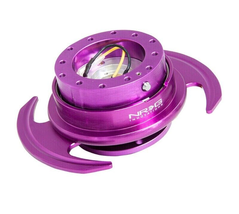 NRG Quick Release Kit Gen 3.0 - Purple Body / Purple Ring w/Handles (SRK-650PP)