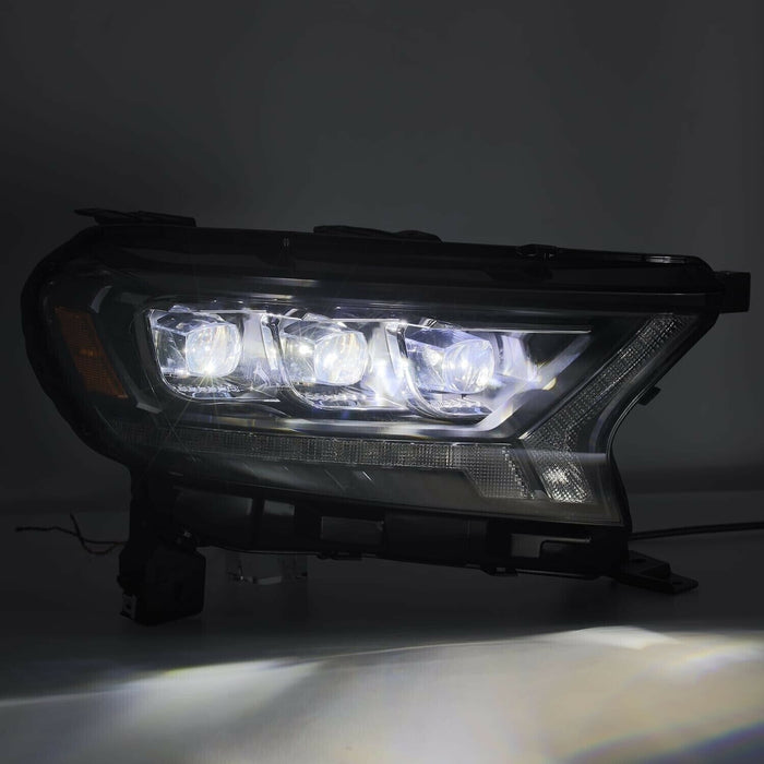 AlphaRex Alpha-Black NOVA LED Projector Headlights for 2019-2022 Ford Ranger