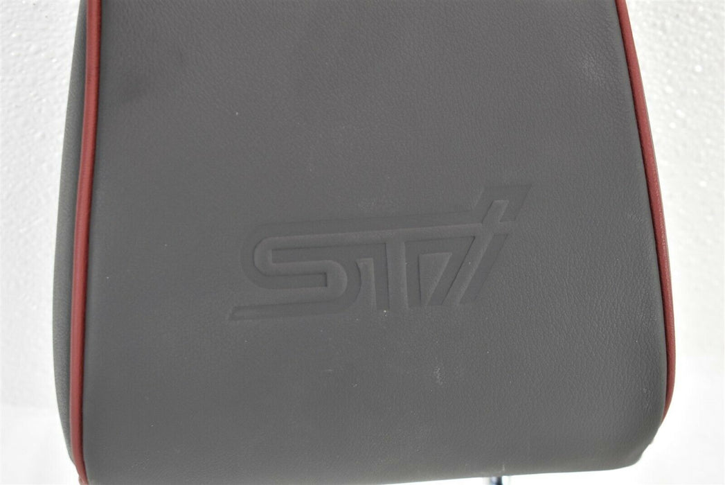 2015-2019 Subaru WRX STI Seat Head Rest Assembly Front Leather OEM 15-19