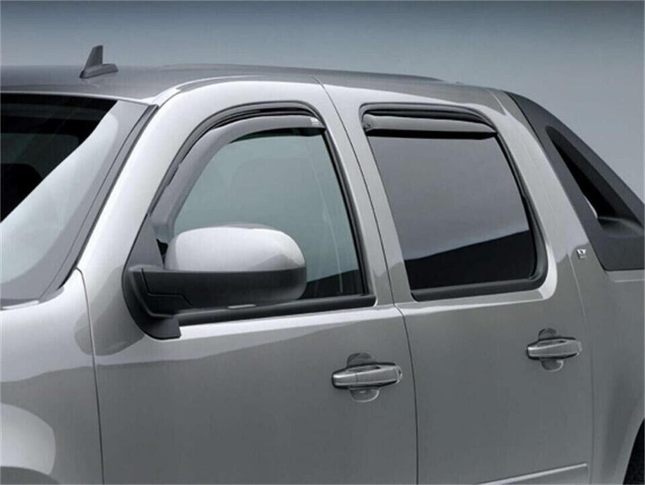 EGR 571701 4pc Front & Rear Smoke Window Visor In Channel For 07-13 Avalanche