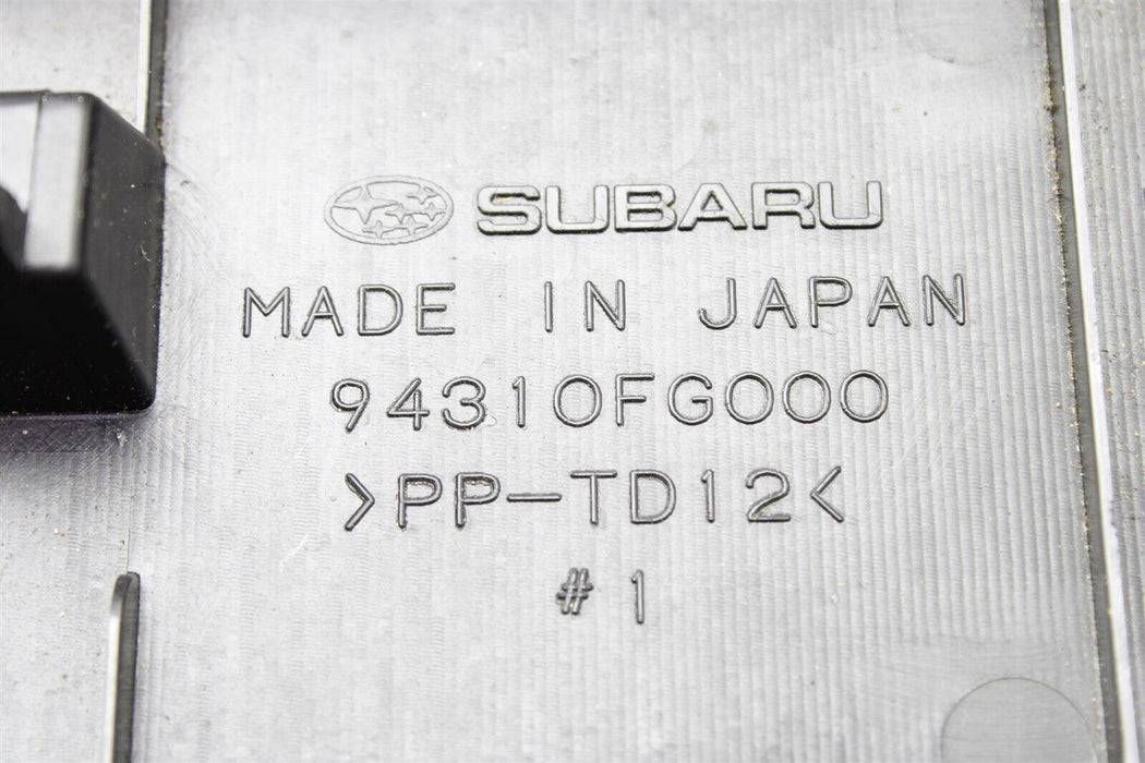 2008-2014 Subaru WRX STI Rear Hatch Upper Panel Cover Trim OEM 94310FG000 08-14
