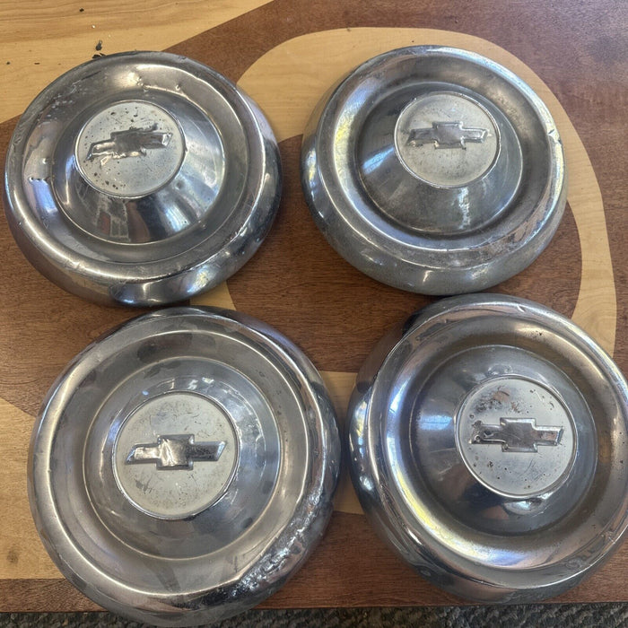 Vintage Chevy Hubcaps  Center Caps FULL SET MATCHING