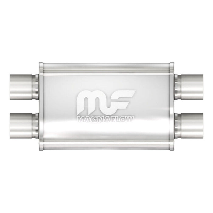 MagnaFlow 11378 Muffler Dual 2.25" Inlet/Dual 2.25" Outlet Steel Natural