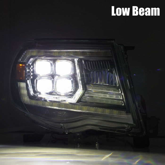 AlphaRex Alpha-Black NOVA LED Headlights for 2005-2011 Toyota Tacoma w/ DRL