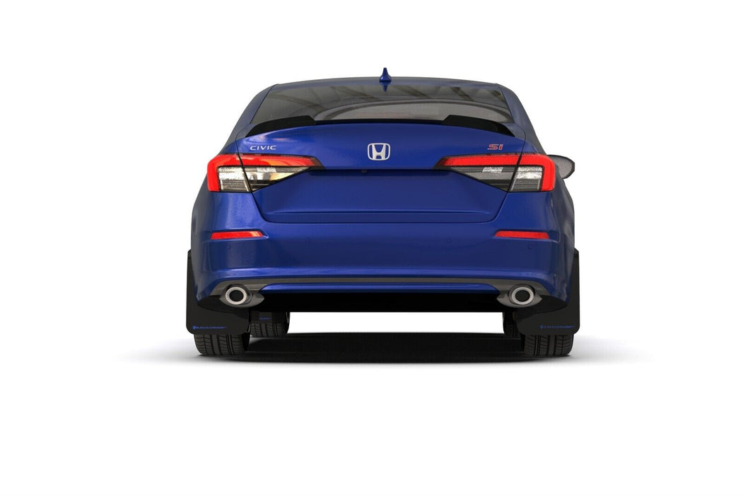Rally Armor UR Black Mud Flaps w/ Blue Logo for 2022 Honda Civic