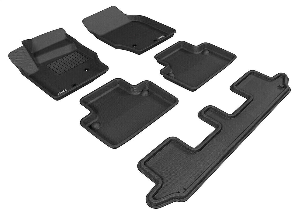 3D Maxpider Kagu 3 Row Floor Mat Set for 03-14 Volvo XC90 Black L1VV00401509