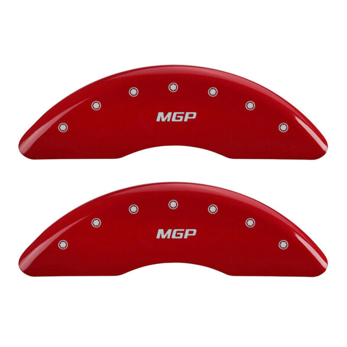 MGP 41008SMGPRD Gloss Red Caliper Covers For 10-15 Jaguar XF