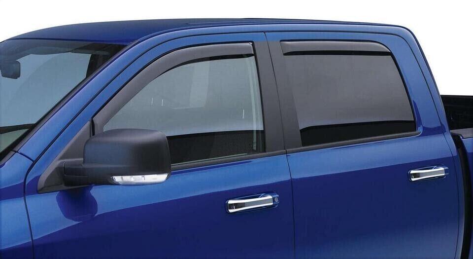 EGR 571671 4pc Front & Rear Smoke Window Visor In Channel For 14-17 Silverado