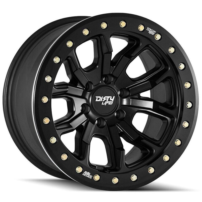 (Set of 4) Dirty Life 9303 DT-1 17x9 5x5" -38mm Matte Black Wheels Rims 17" Inch