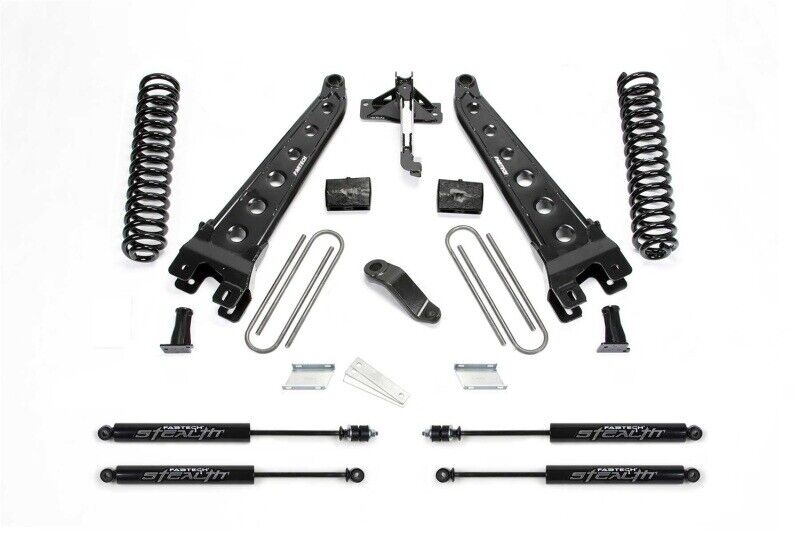 Fabtech K2335M 6 Inch Radius Arm System w/Coils & Stealth Shocks For Ford