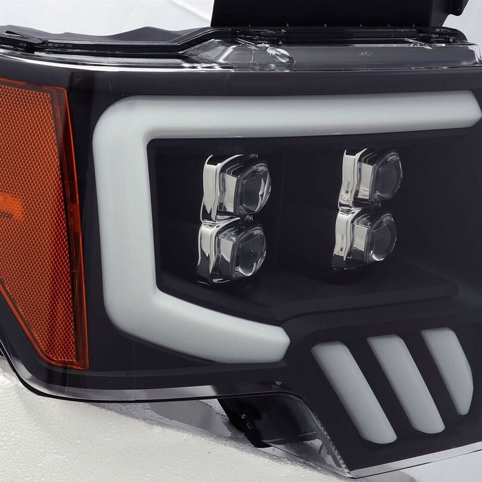 AlphaRex Black Nova LED Projector Headlights for 2009-2014 Ford F-150