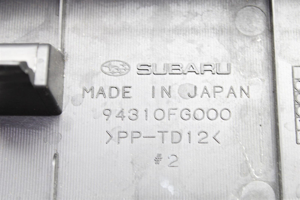 2008-2014 Subaru Impreza WRX STI Trunk Hatch Upper Trim Panel Cover OEM 08-14