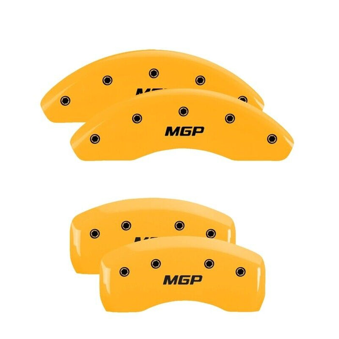 MGP Caliper Covers 31004SMGPYL Set of 4: Yellow Finish, Black MGP For 05-10 tC