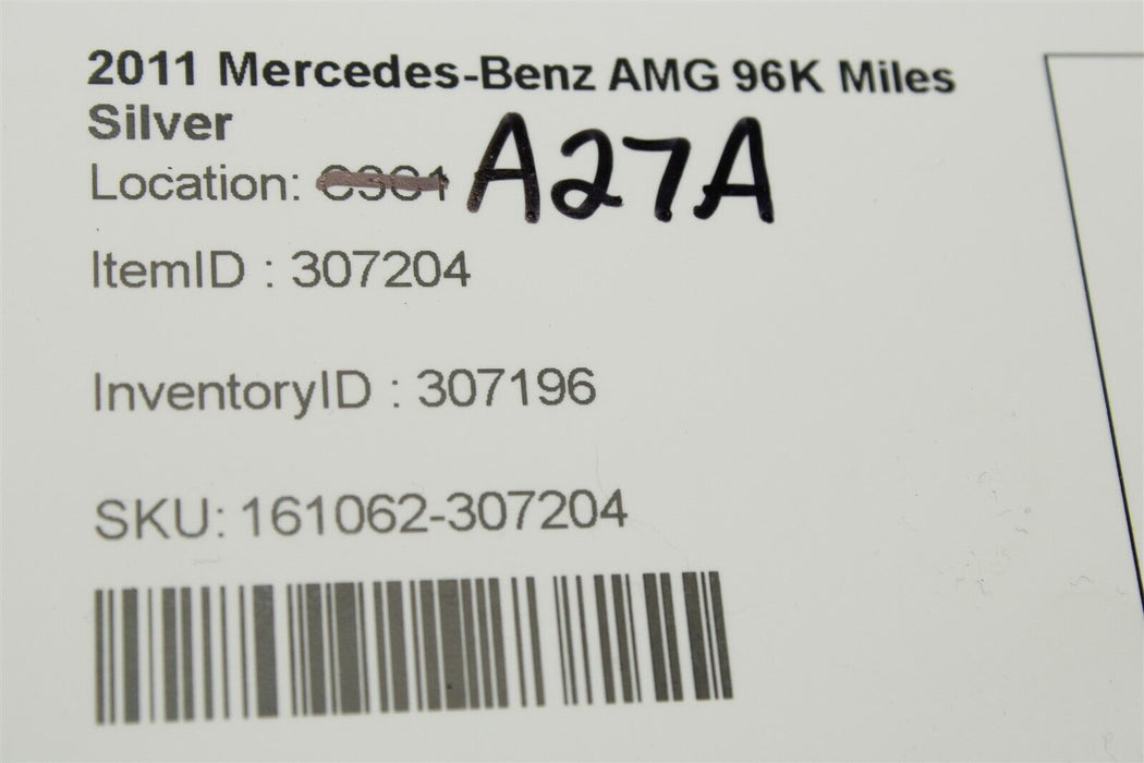 2011 Mercedes C63 AMG Spare Tire Tool Kit Storage Bin C300 C350 W204 08-14