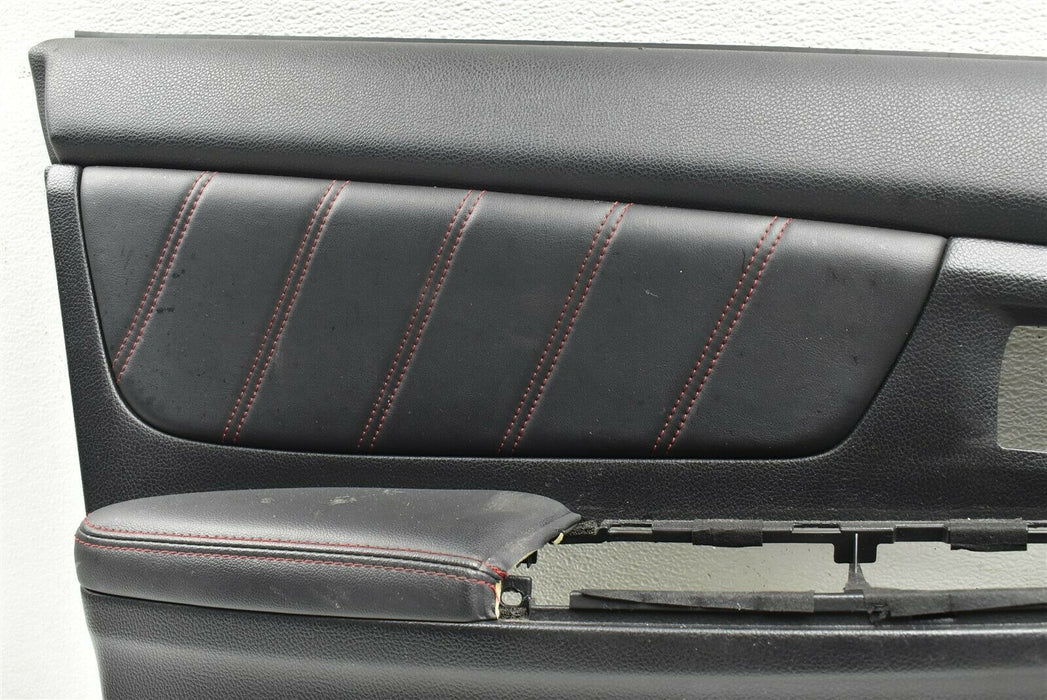 2015-2019 Subaru WRX STI Front Driver Left Leather Door Panel Cover 15-19