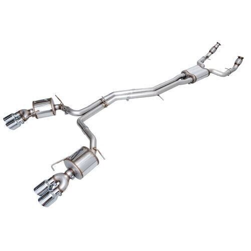 AWE Chrome Silver Tips Touring Edition Exhaust 3015-42103 For Audi C8 S6/S7