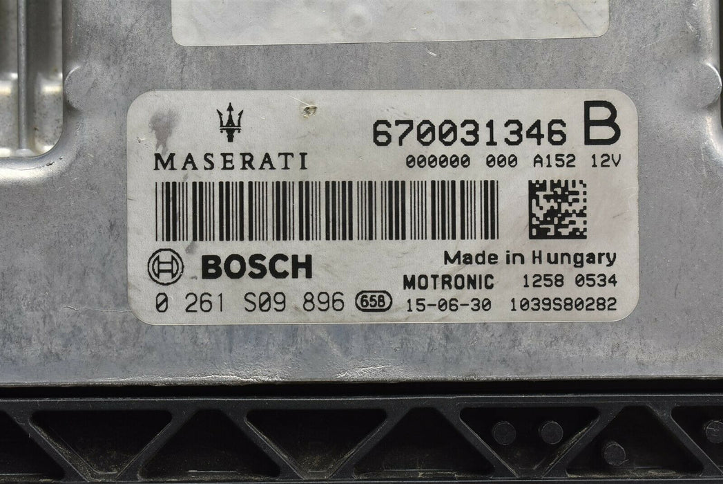 2016 Maserati Qauttroporte S Q4 Twin Turbo ECU 670031346B OEM 16