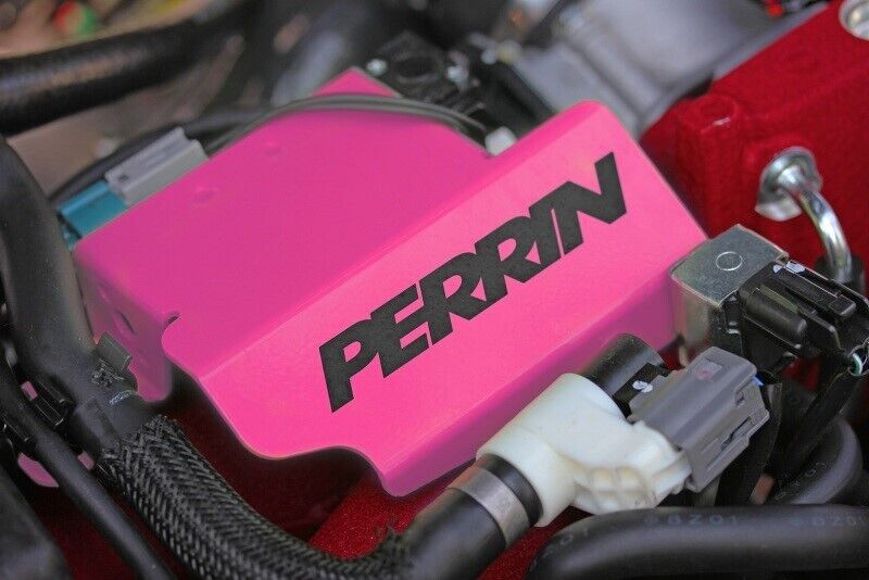 Perrin Boost Control Solenoid Cover Hyper Pink for 08-20 Subaru STi