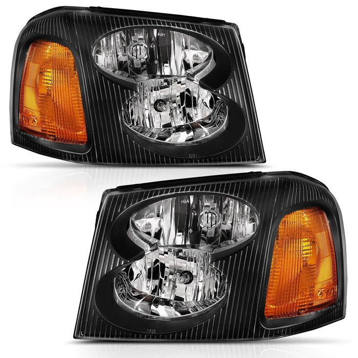 Anzo USA 111429 Crystal Headlight Set Fits 2002-2009 GMC Envoy