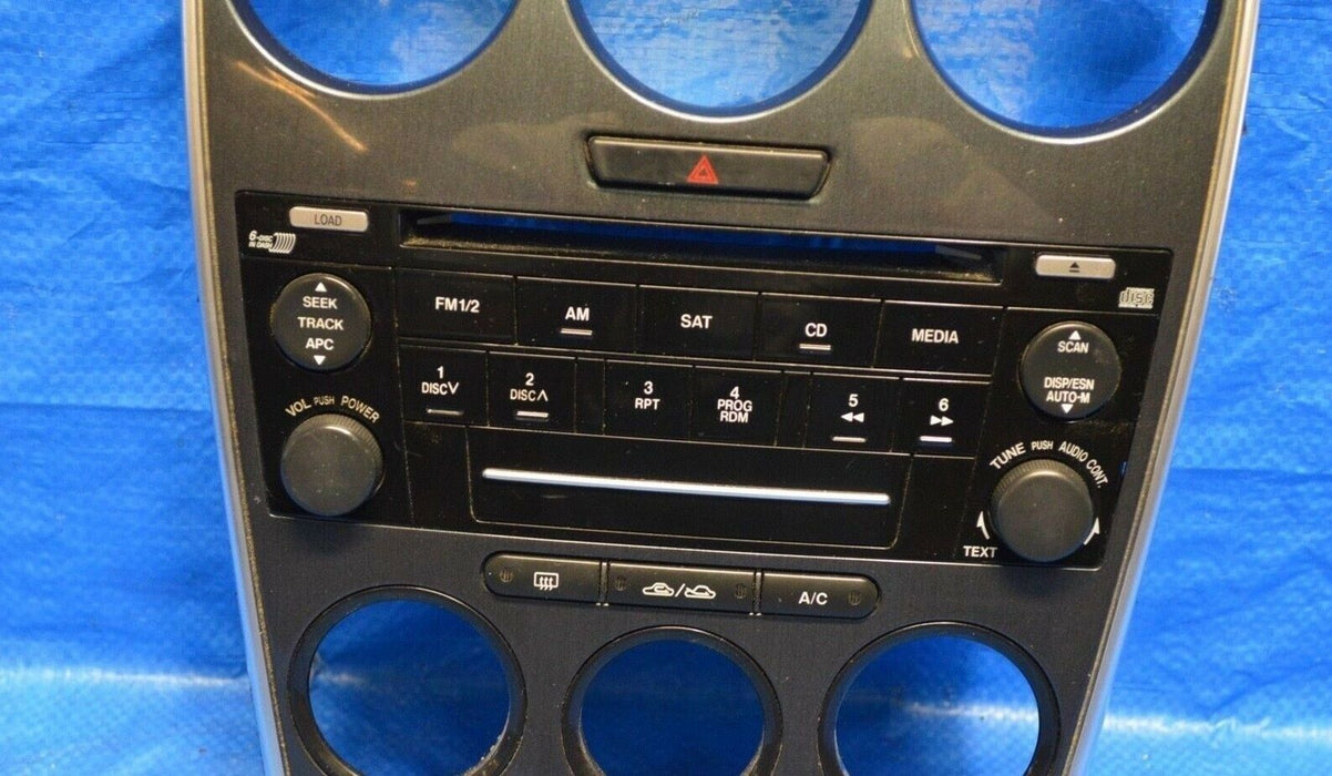 06 07 Mazdaspeed6 Radio Stereo Bezel Trim Surround 2006 2007